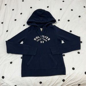 Hollister Navy Blue Hoodie Pullover